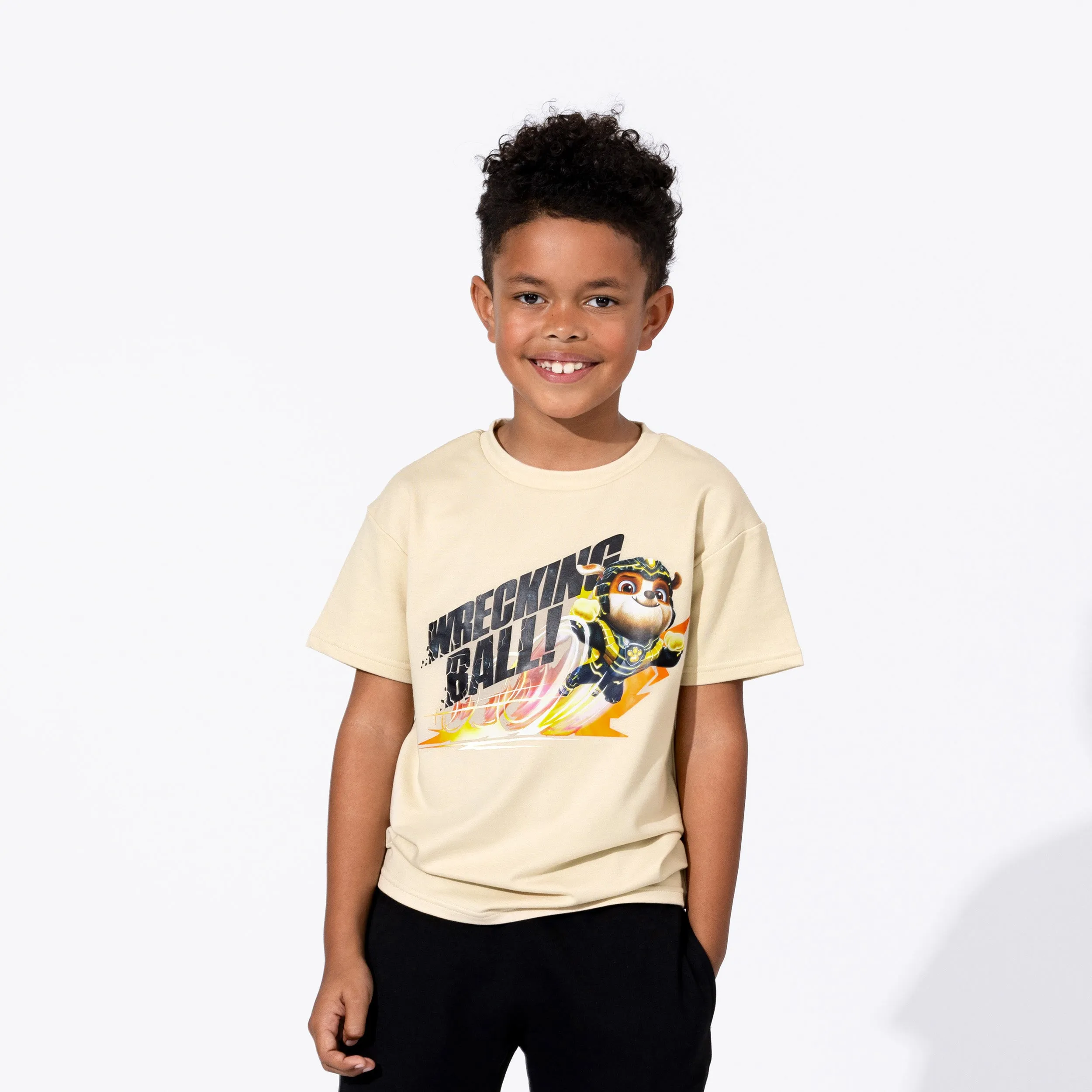 PAW Patrol: The Mighty Movie Oat Bamboo Terry Kids Oversized T-Shirt