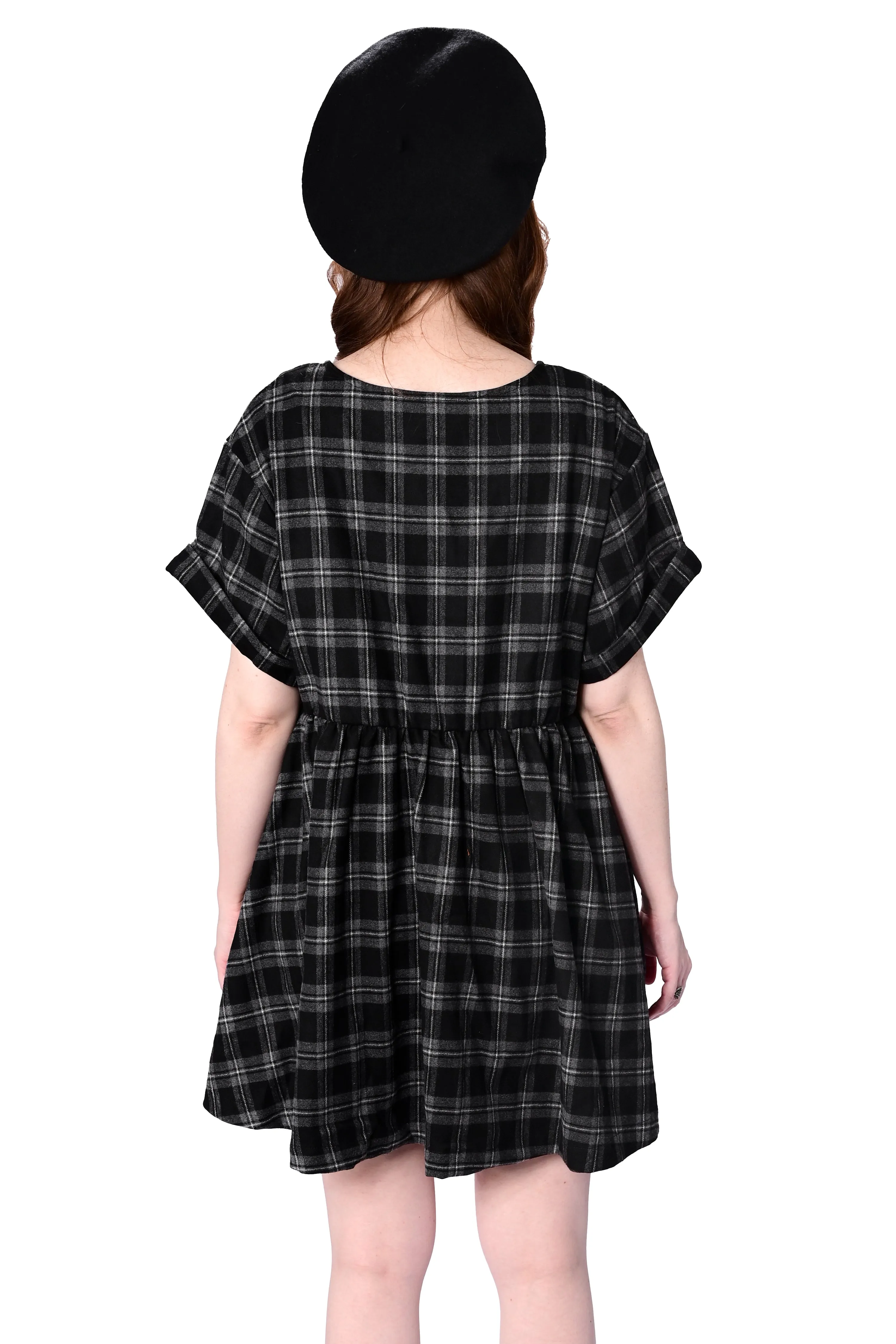 Plaid Babydoll Dress - Sign up for restock notifications!