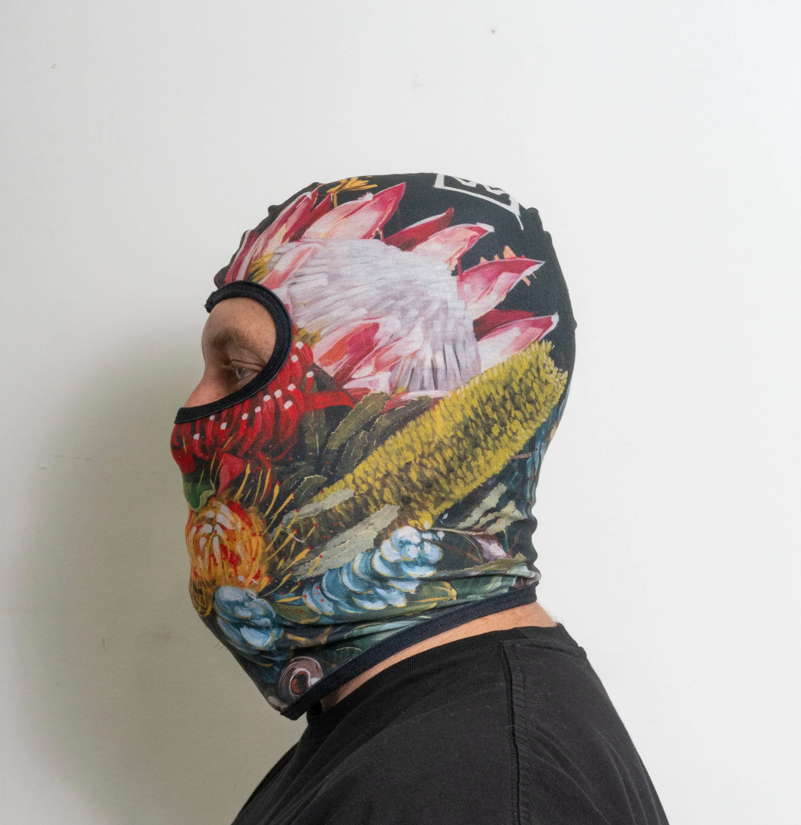 Poco Negro Floral Balaclava