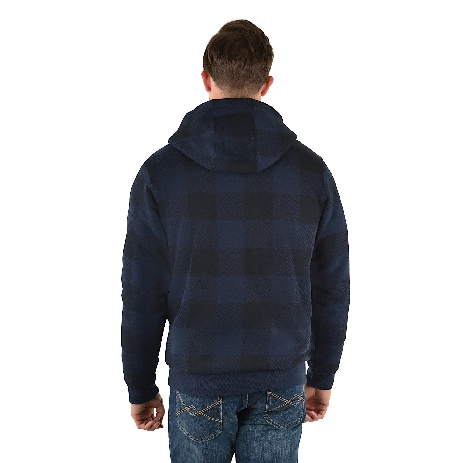 Pure Western Men's Tonkin Zip Through Hoodie-Navy