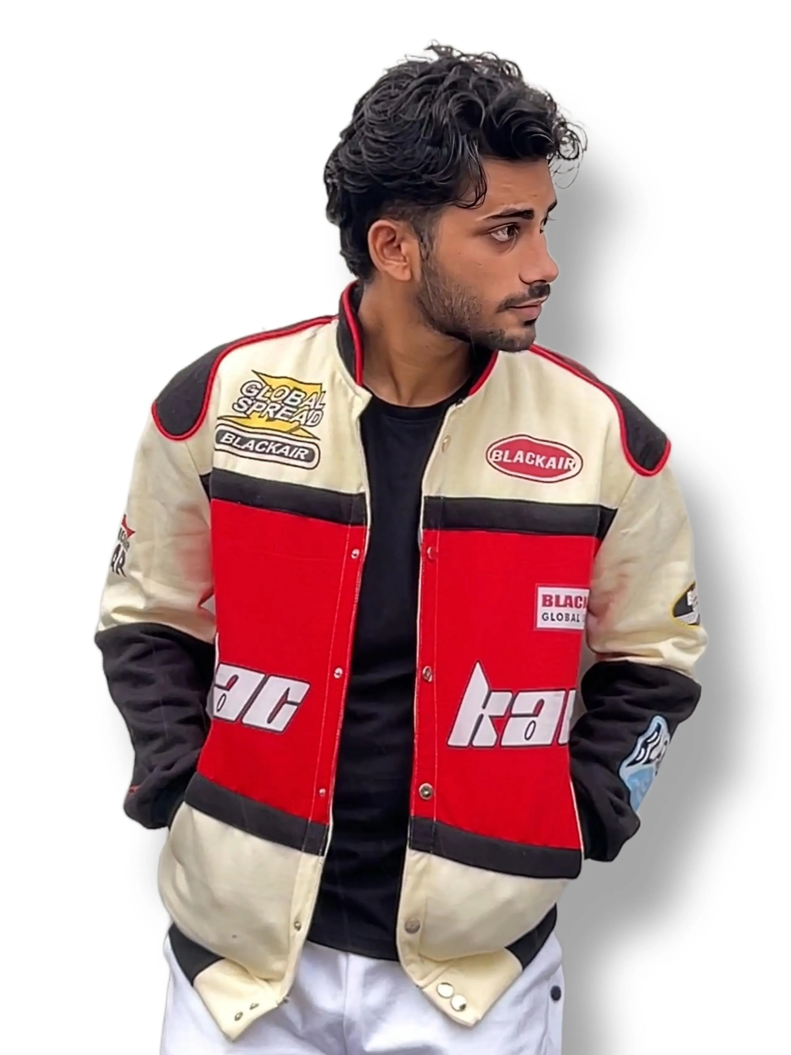 Racing Jacket Icon Vintage Black Air Jacket | Classic Motorsport Fashion & Racers