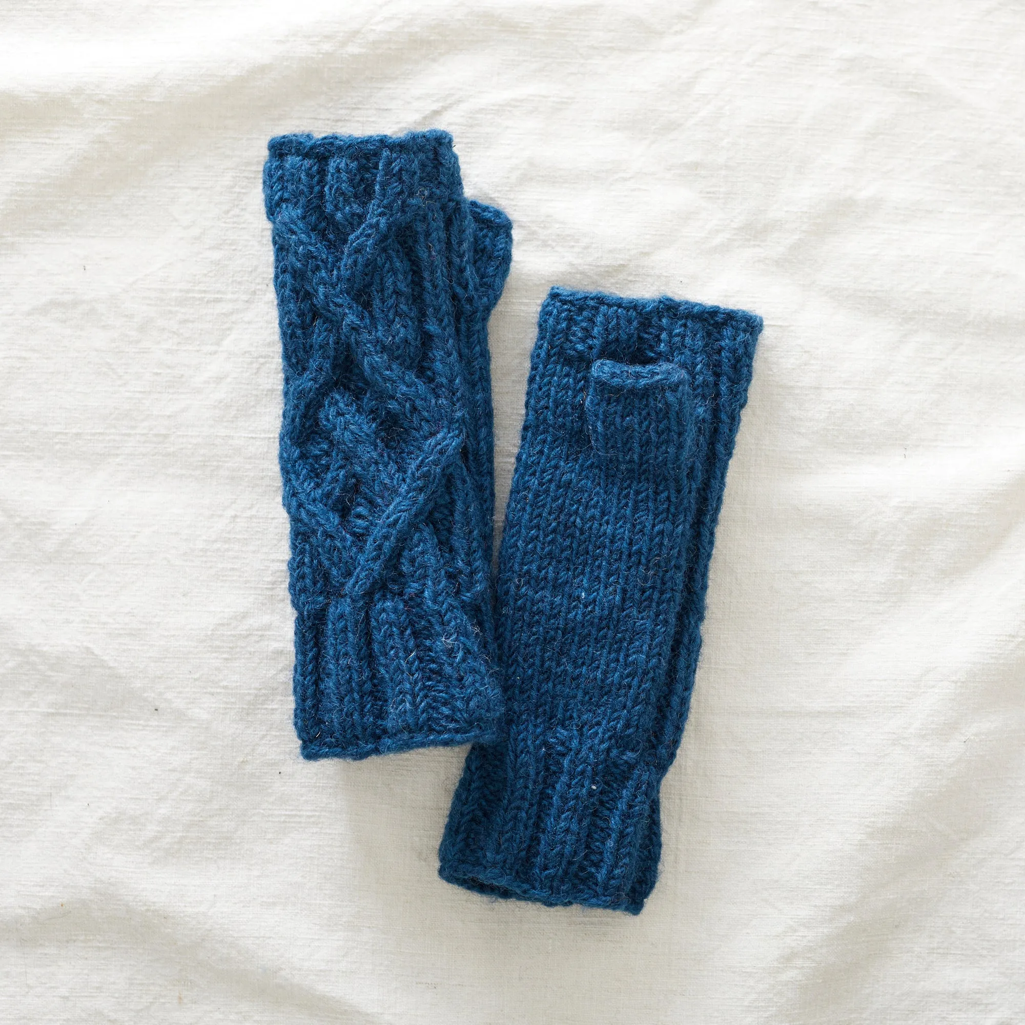 RAJA Cable Knit Wool Lined Wristwarmer Gloves (WS)