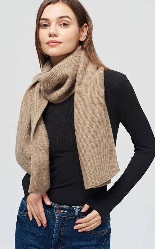 Rib Scarf, taupe