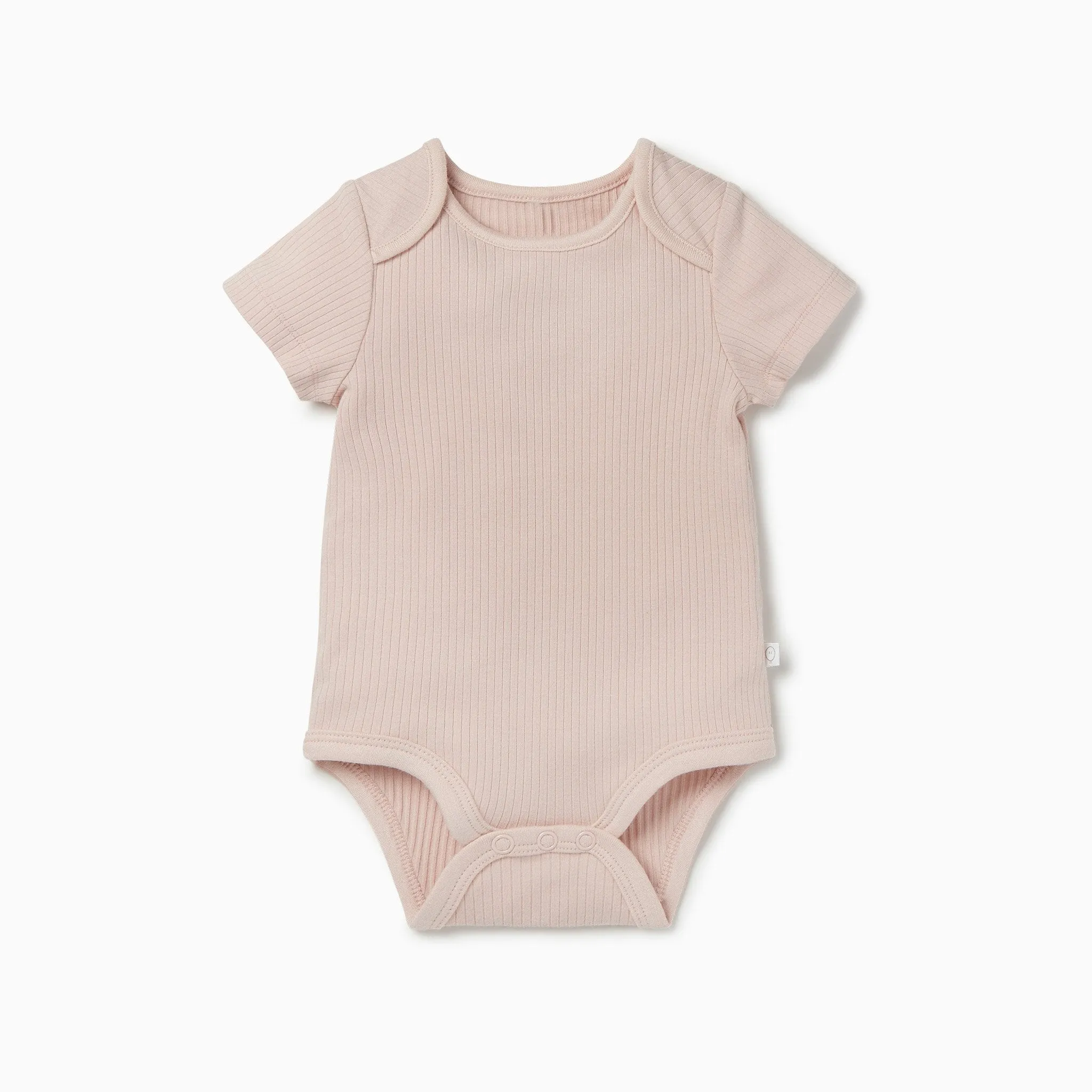 Ribbed Short Sleeve Bodysuit