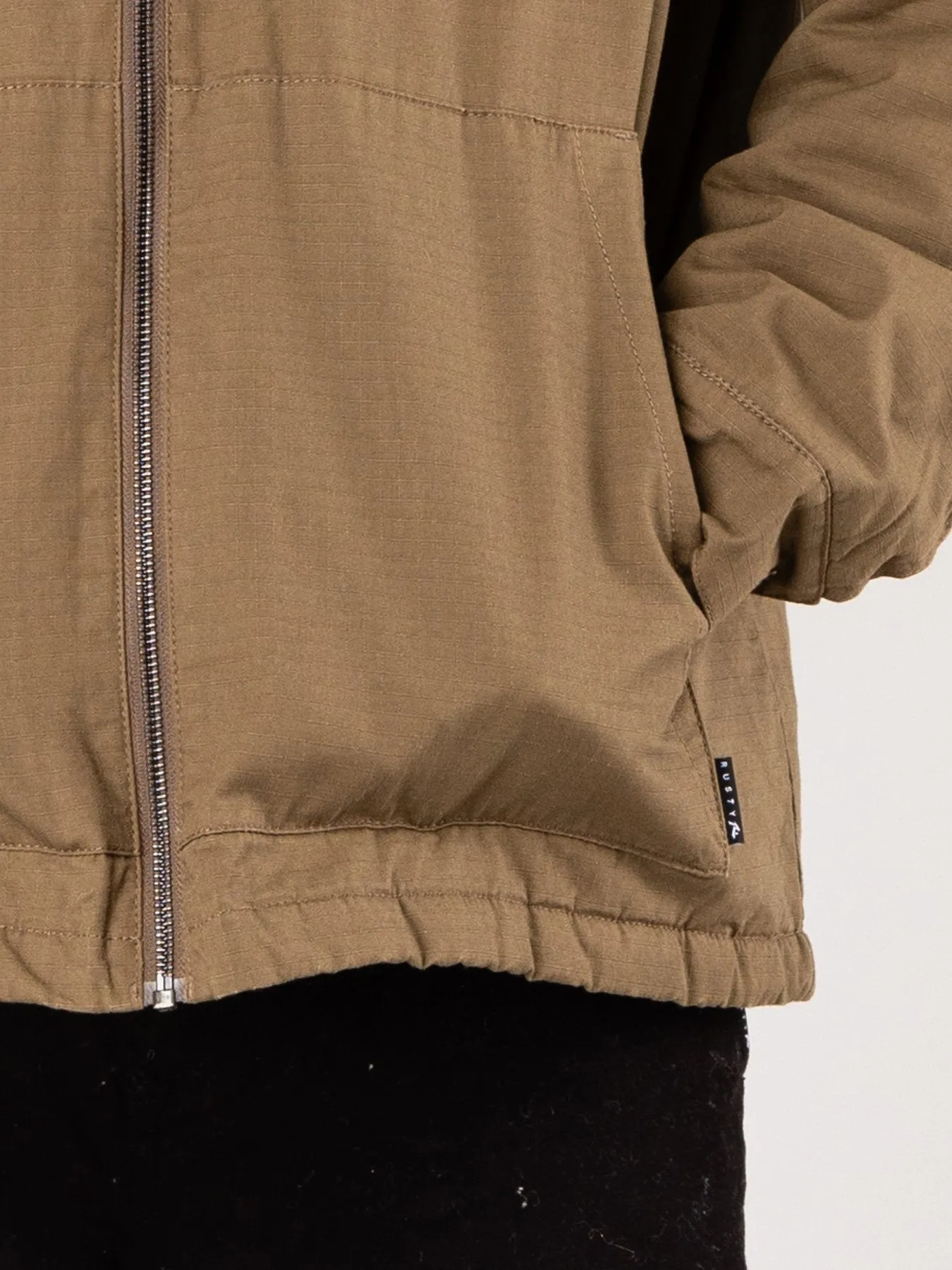 Ripped Off Sherpa Jacket - Rifle Green