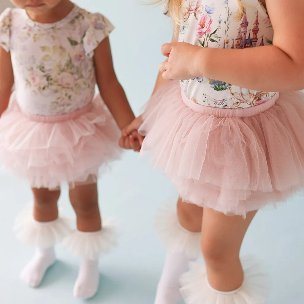 Rose Petal Tulle Skort