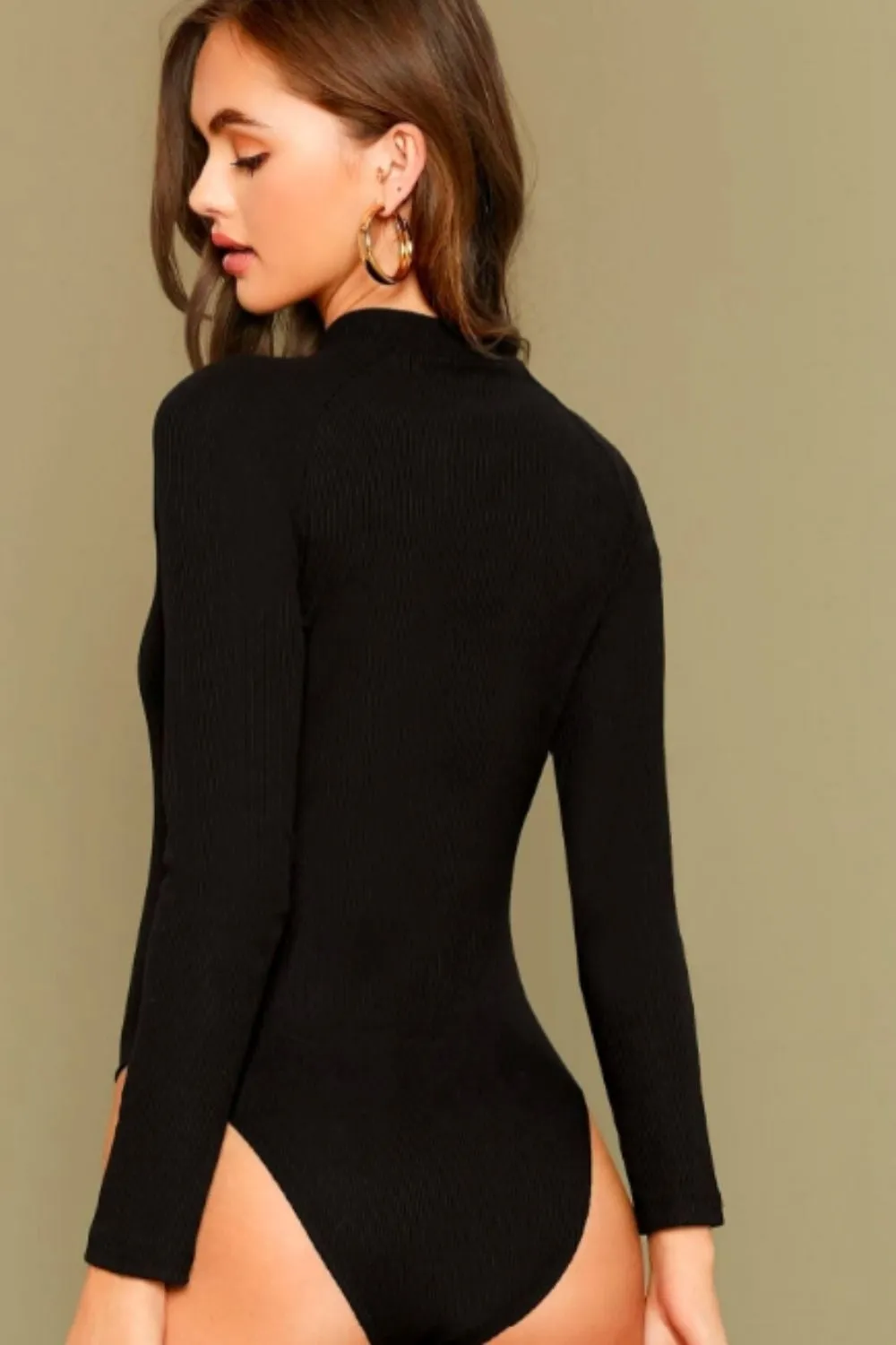 Round Neck Full Sleeve Bodysuit