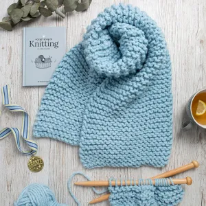 Scarf Knitting Kit and Knitting Pocket Book - Bronze Level