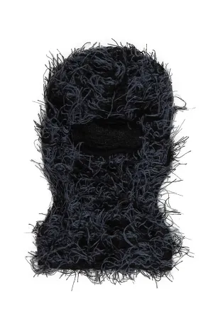 Seantee Grey Fuzzy Ski Mask