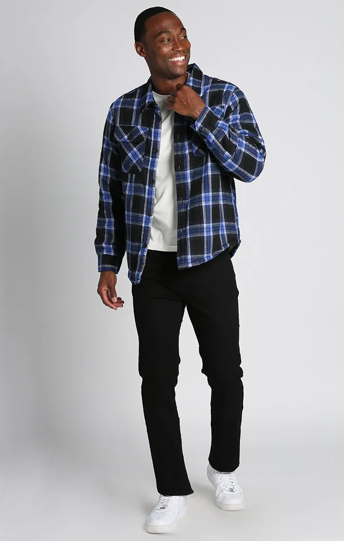 Sherpa Lined Flannel Shirt Jacket