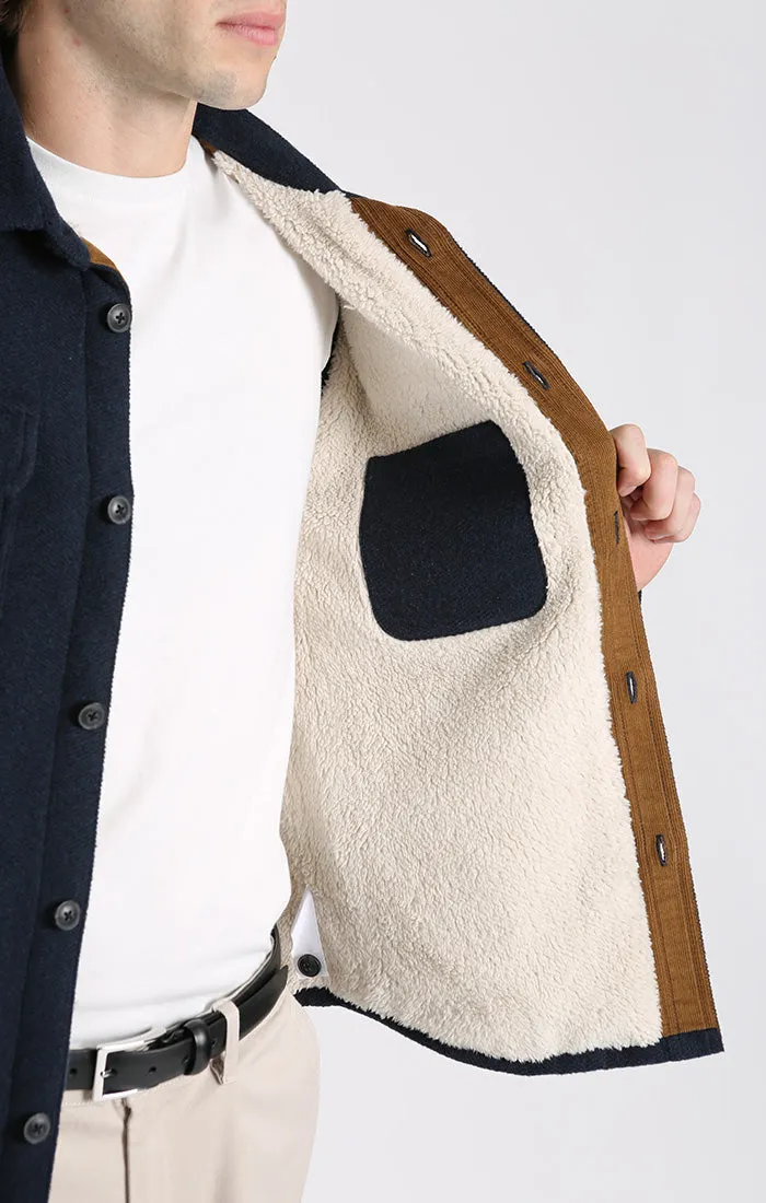 Sherpa Lined Wool Jacket