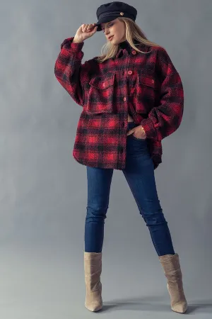 Sherpa Plaid Shacket