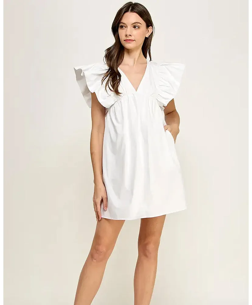 Something Special Ruffle Mini Dress