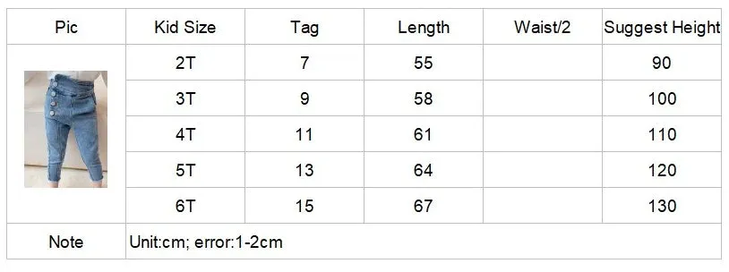 Spring New Arrival Girls Fashion Denim Pants Kids Jeans Trousers  Kids Jeans Girls