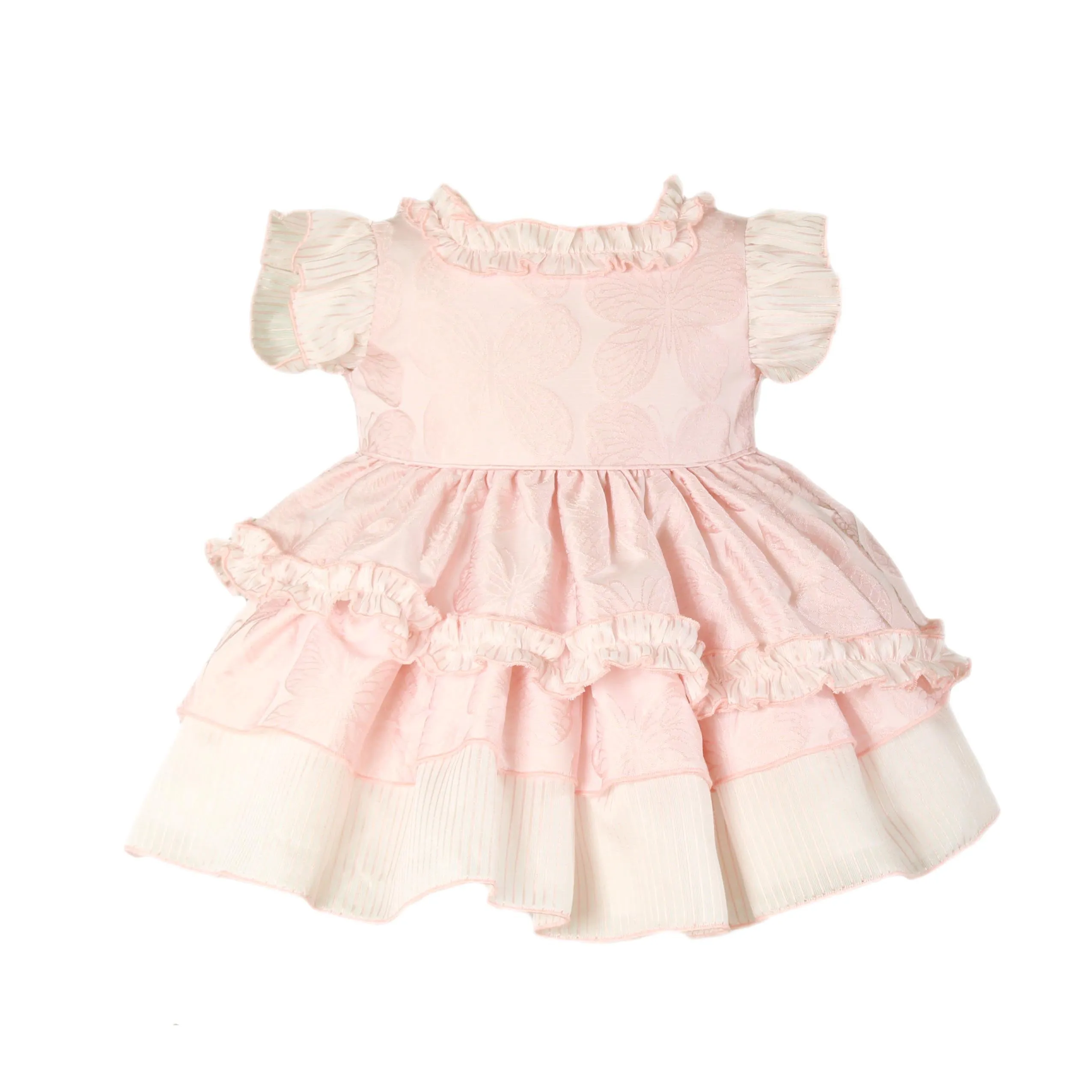 SS22 Miranda Baby Girls Pink Butterfly Dress 126-V