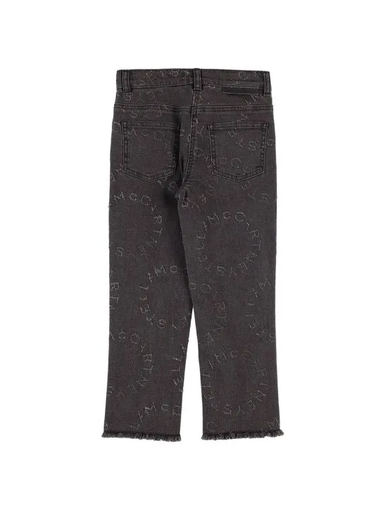 Stella McCartney Kids   Organic cotton denim jeans w/logo 