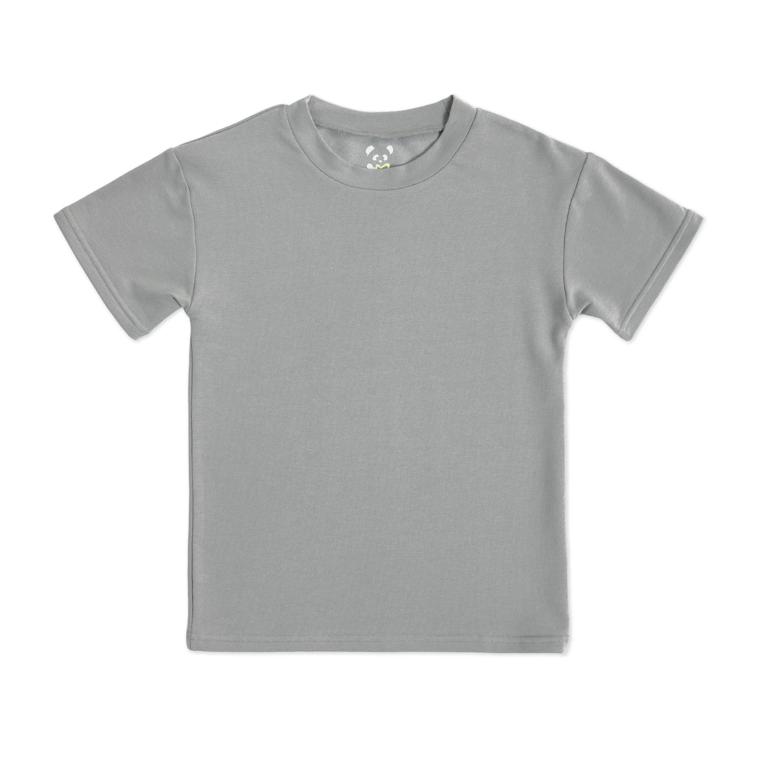 Stormy Grey Bamboo Terry Kids Oversized T-Shirt