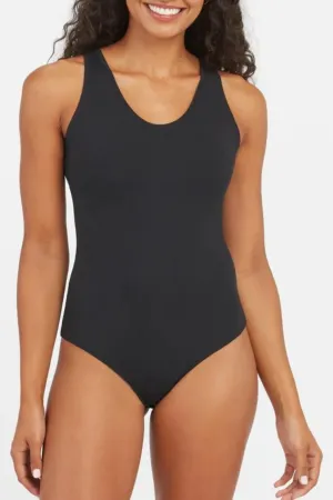 Suit Yourself Scoop Neck Tank Thong Bodysuit - Classic Black