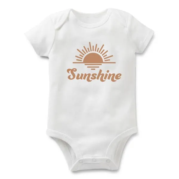 Sunshine | White Baby Bodysuit | Various Colours