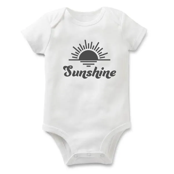 Sunshine | White Baby Bodysuit | Various Colours