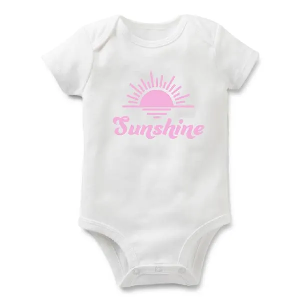 Sunshine | White Baby Bodysuit | Various Colours