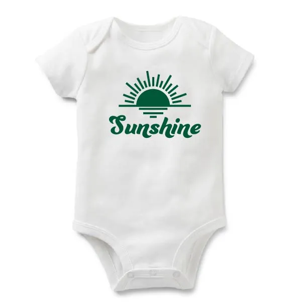 Sunshine | White Baby Bodysuit | Various Colours