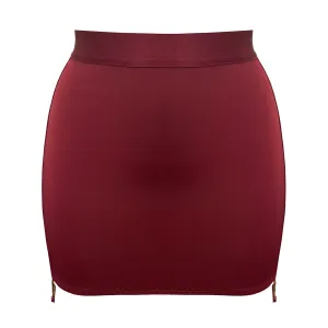 Syra open back skirt - morello