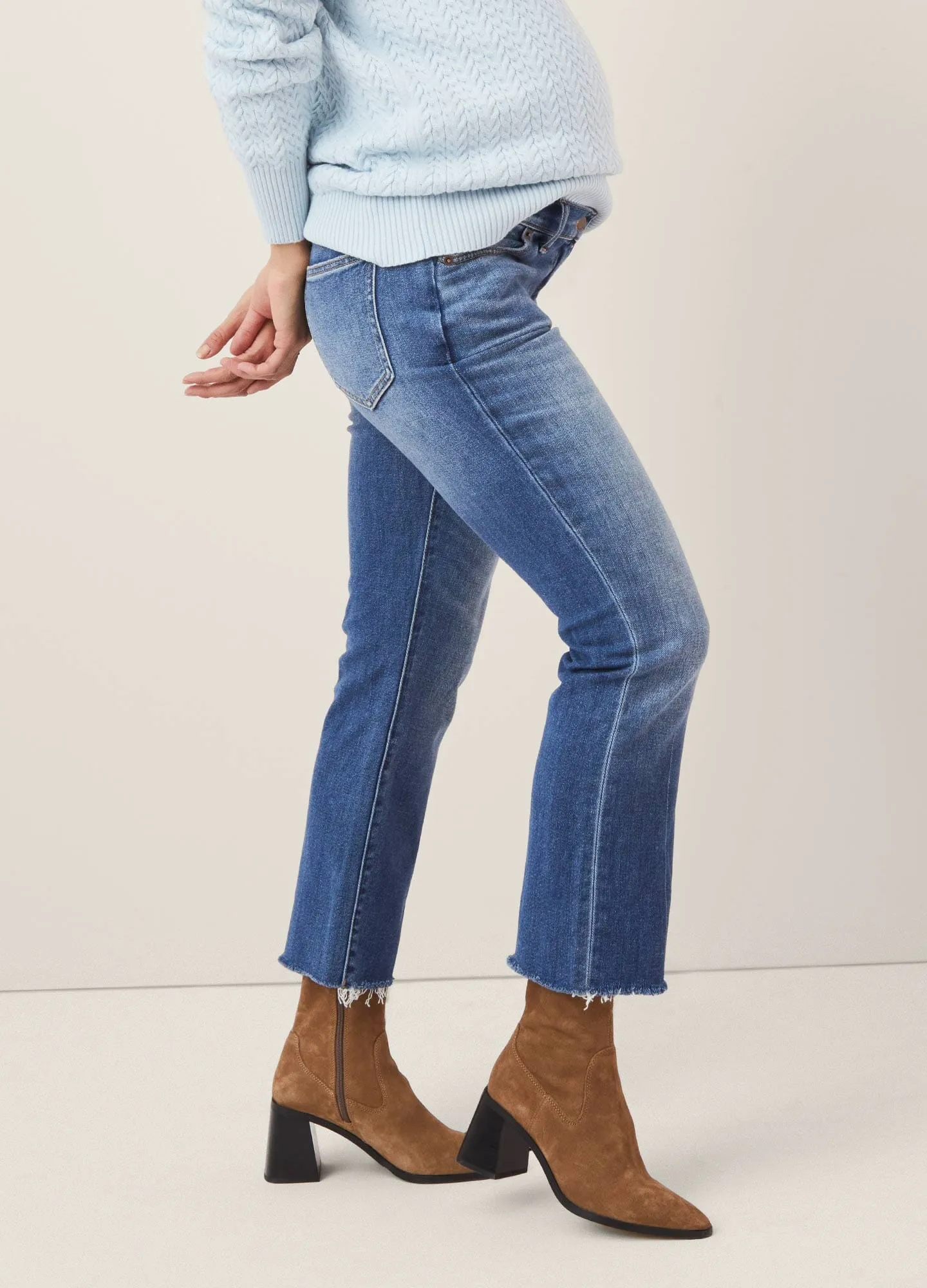 The Crop Maternity Jean