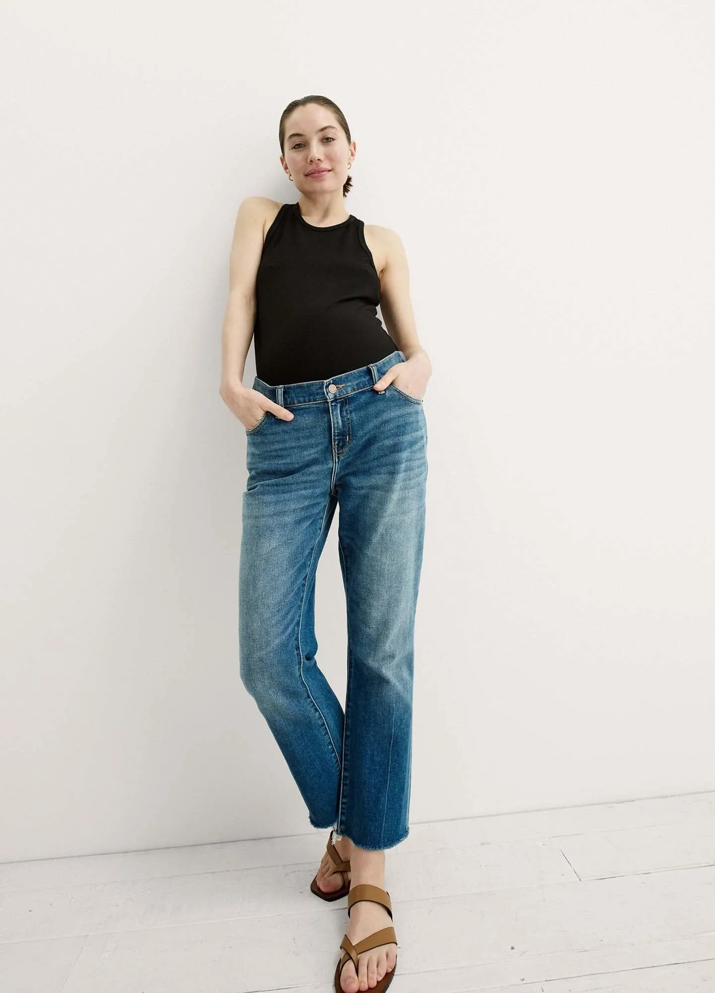 The Crop Maternity Jean