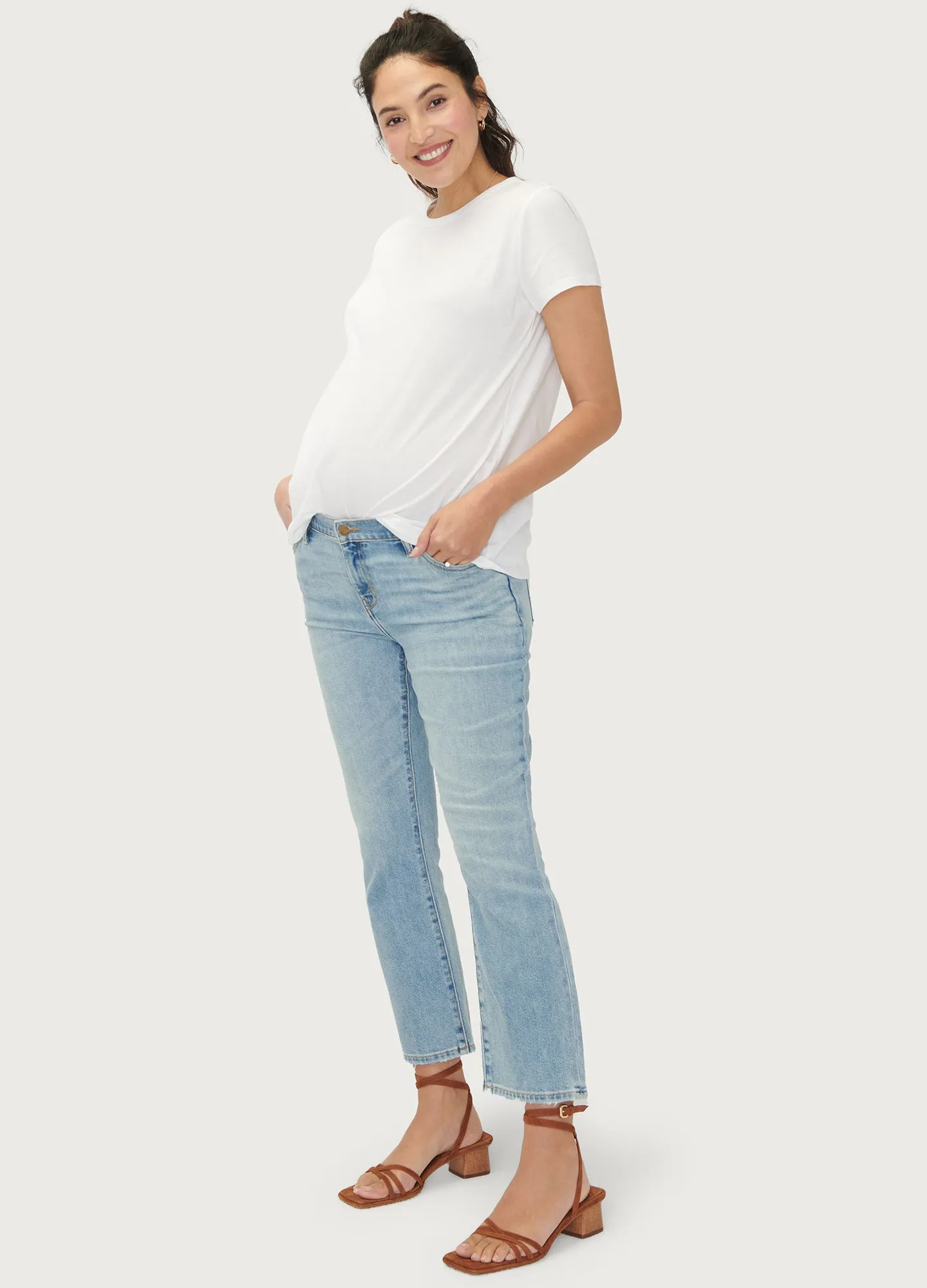 The Crop Maternity Jean