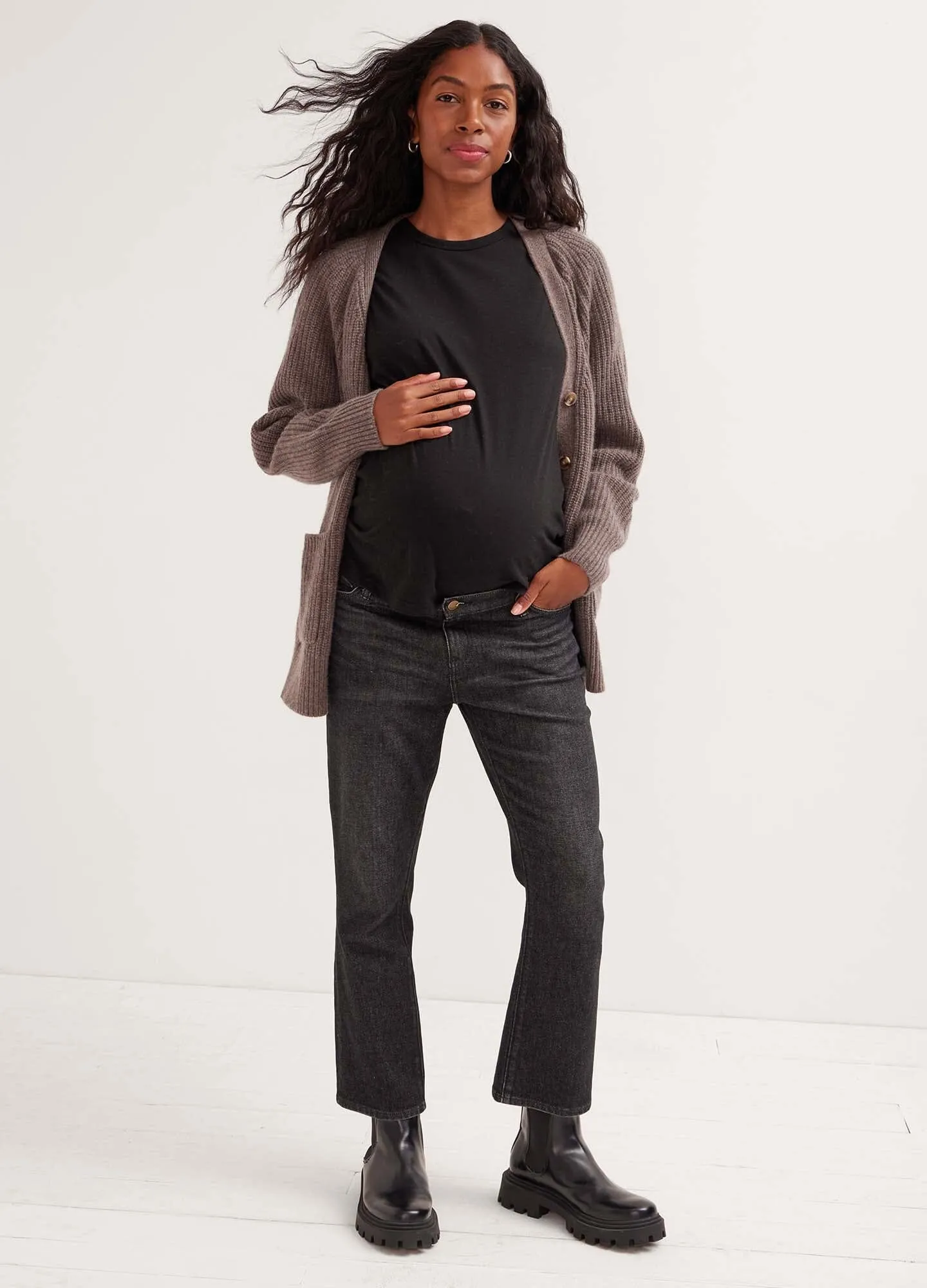 The Crop Maternity Jean