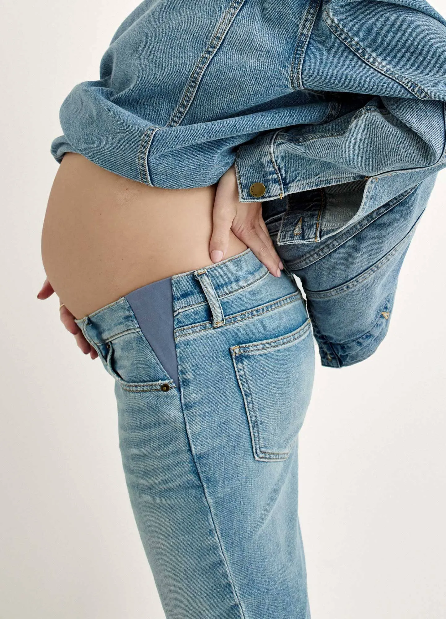 The Crop Maternity Jean