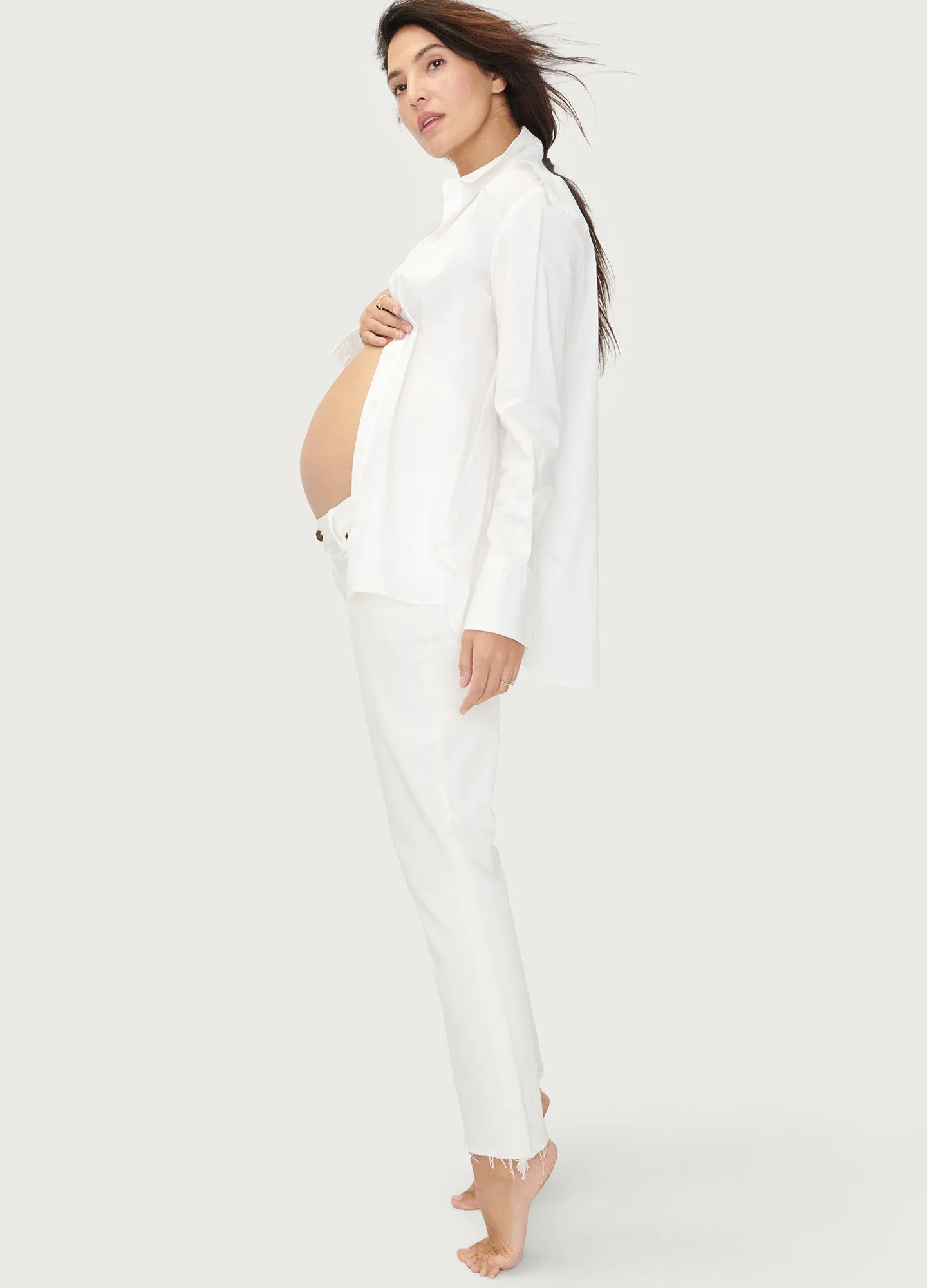 The Crop Maternity Jean