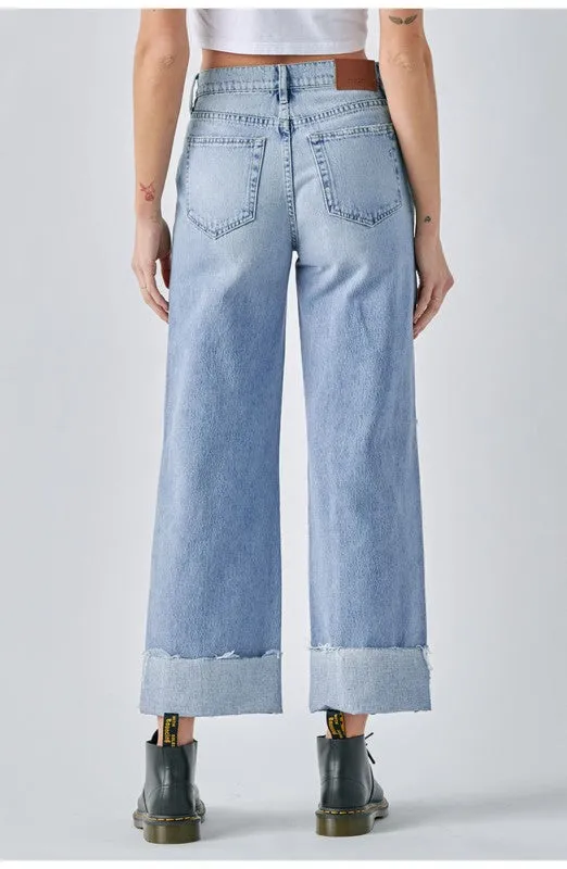 The Logan Cuffed Dad Jeans by Hidden