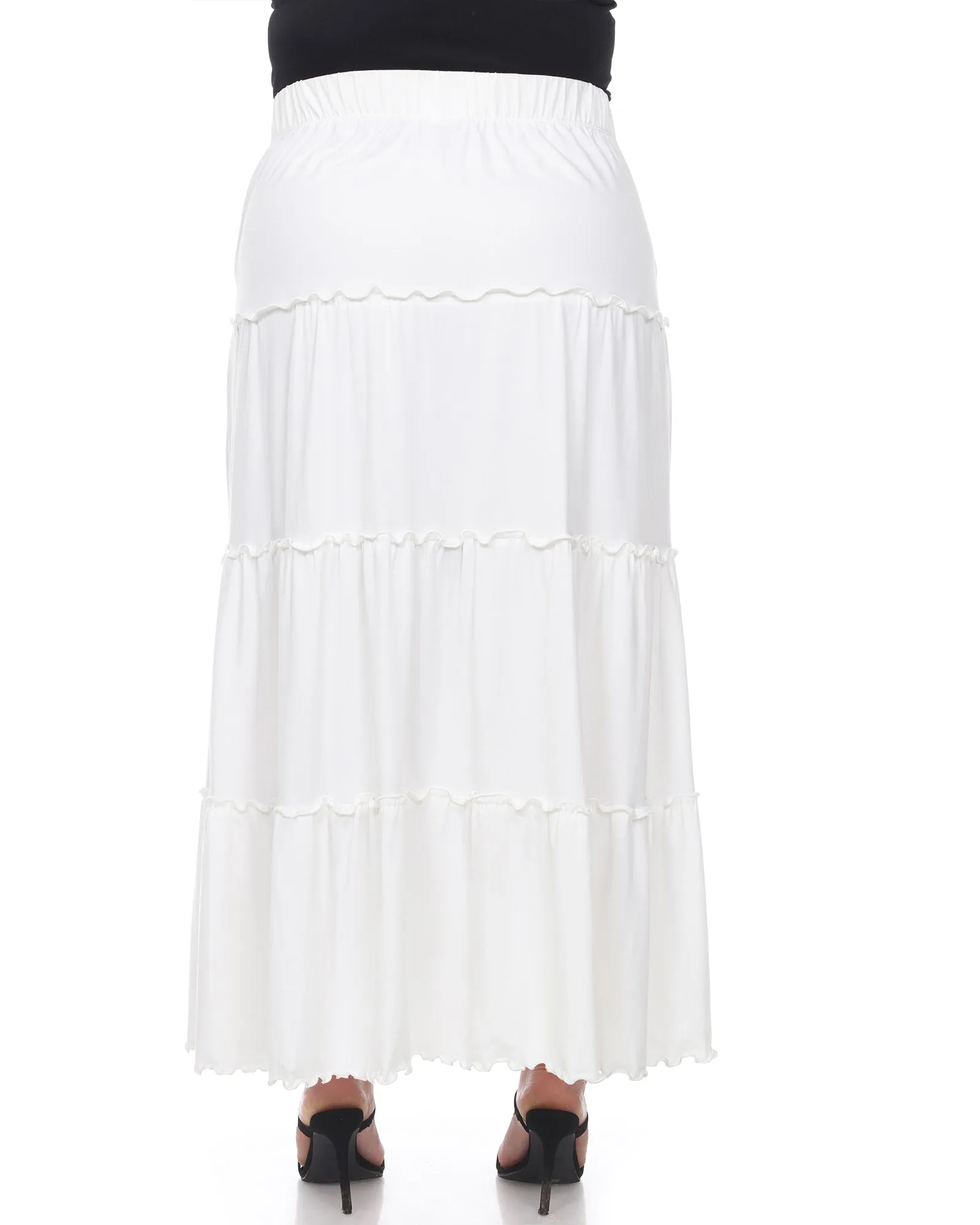 Tiered Maxi Skirt | White