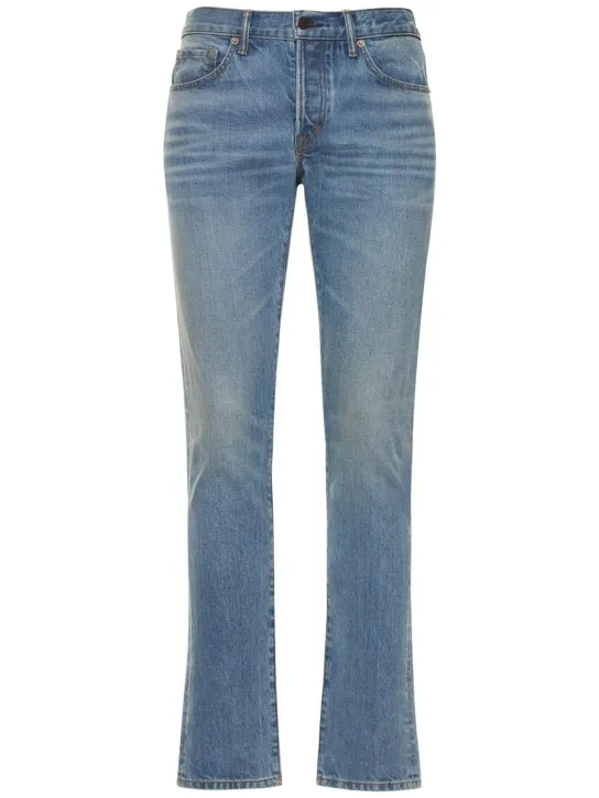 Tom Ford   Light indigo rinse slim fit jeans 