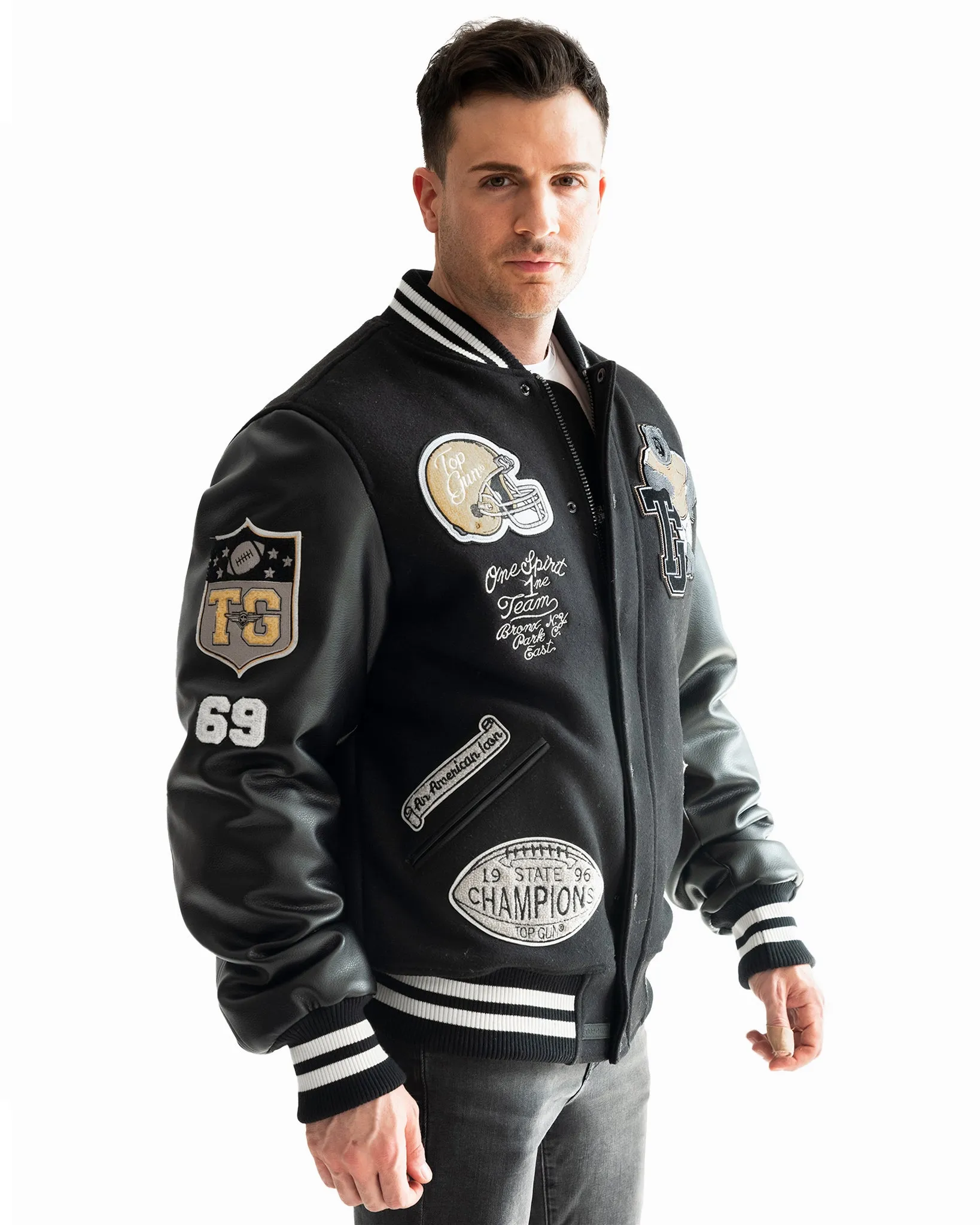 TOP GUN® "BEARS" VARSITY JACKET