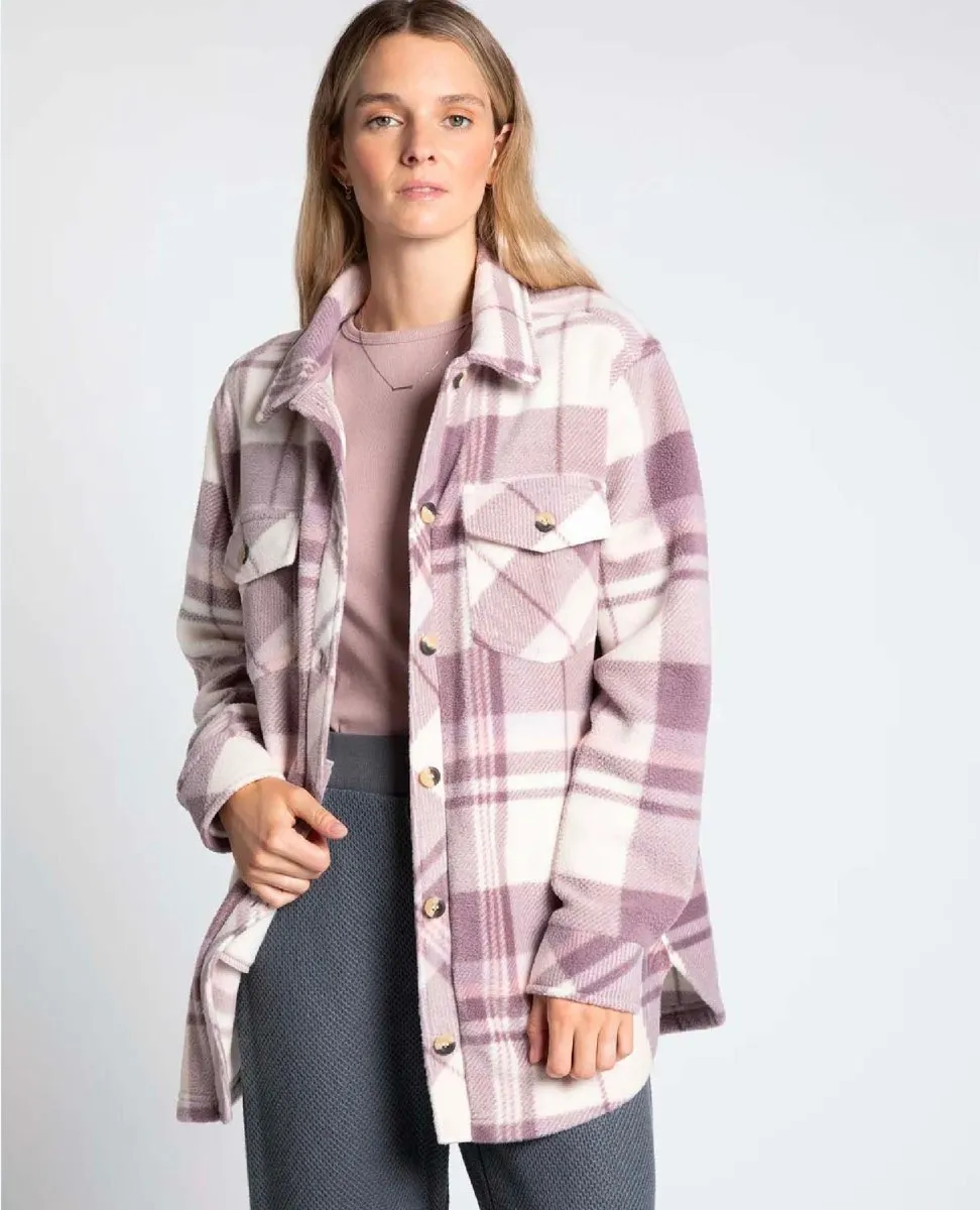 Tullis Plaid Pink Shacket