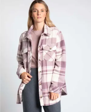 Tullis Plaid Pink Shacket