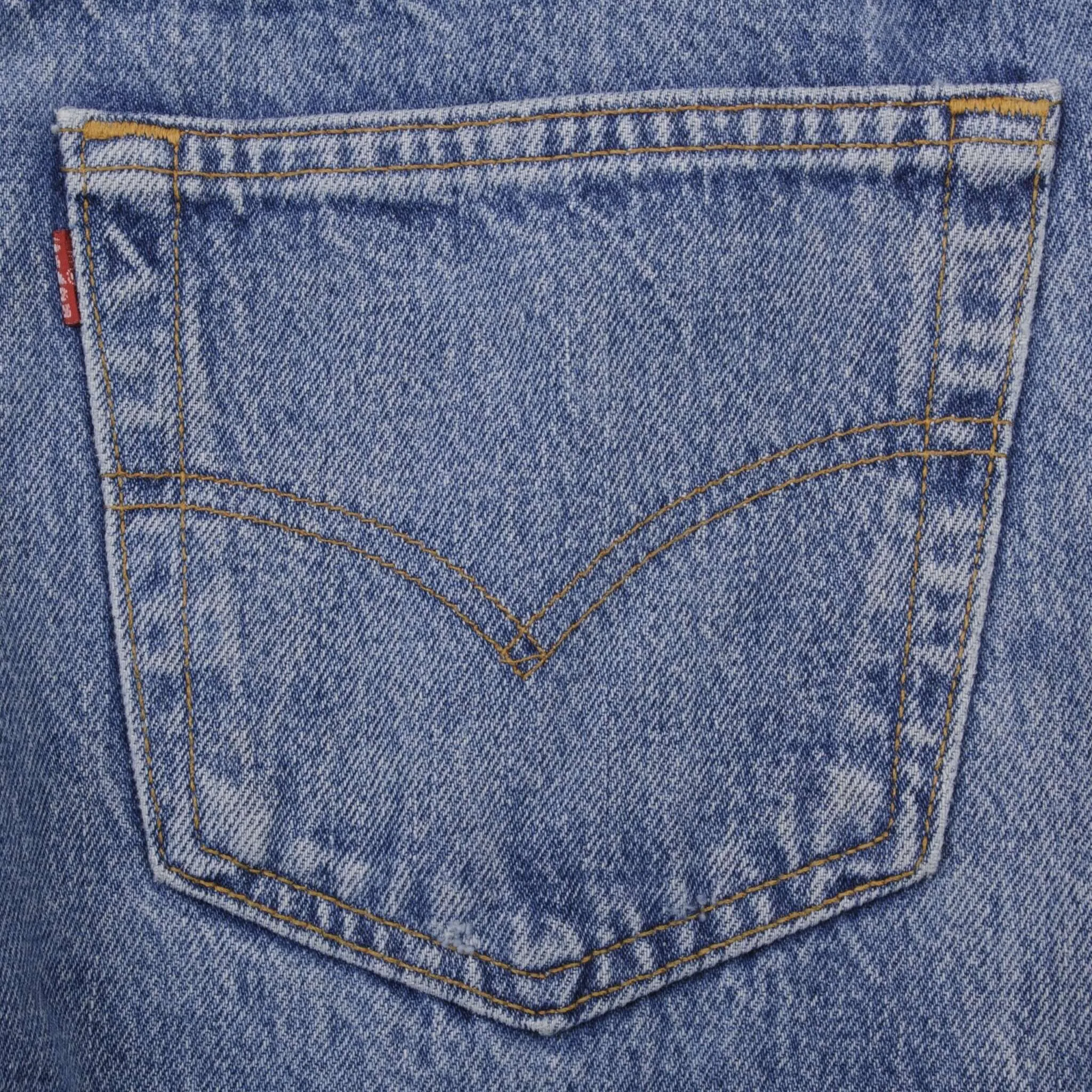 VINTAGE LEVIS 501 JEANS INDIGO 1980S SIZE W34 L31 MADE IN USA