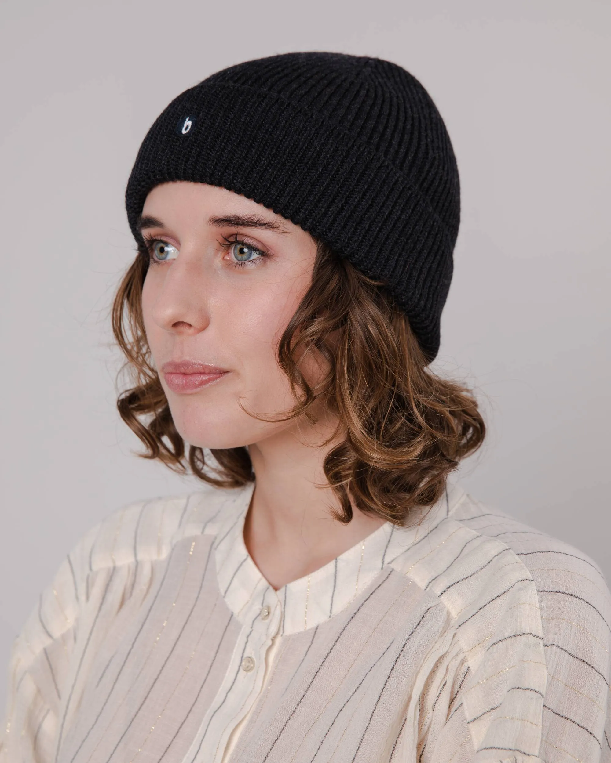 Waterfront Wool Beanie Black