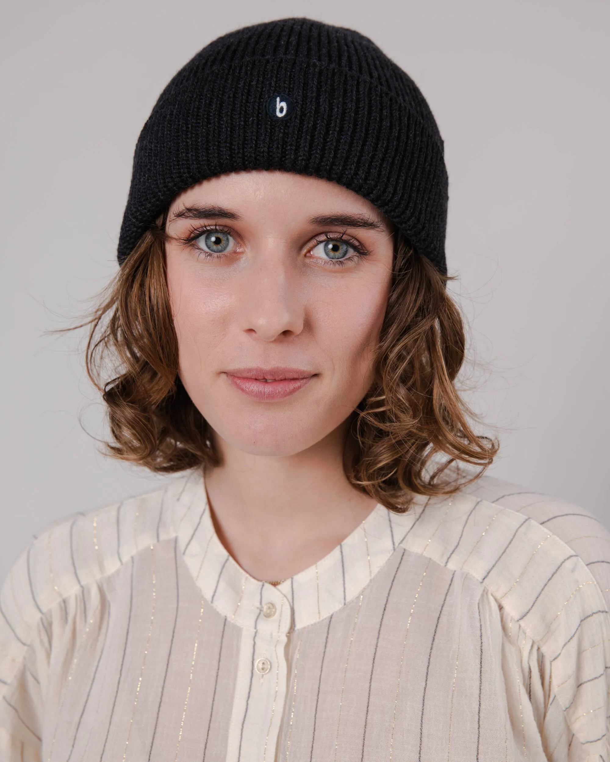 Waterfront Wool Beanie Black