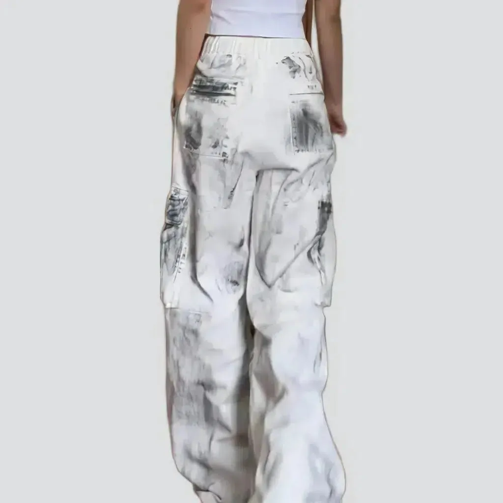 White vintage jeans
 for women