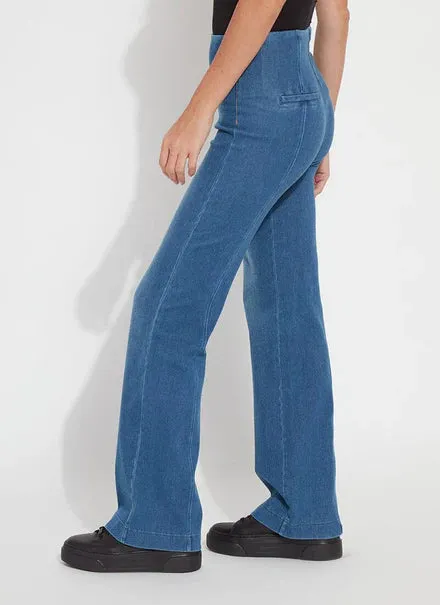 Wide Leg Pull on Jean - Mid Wash