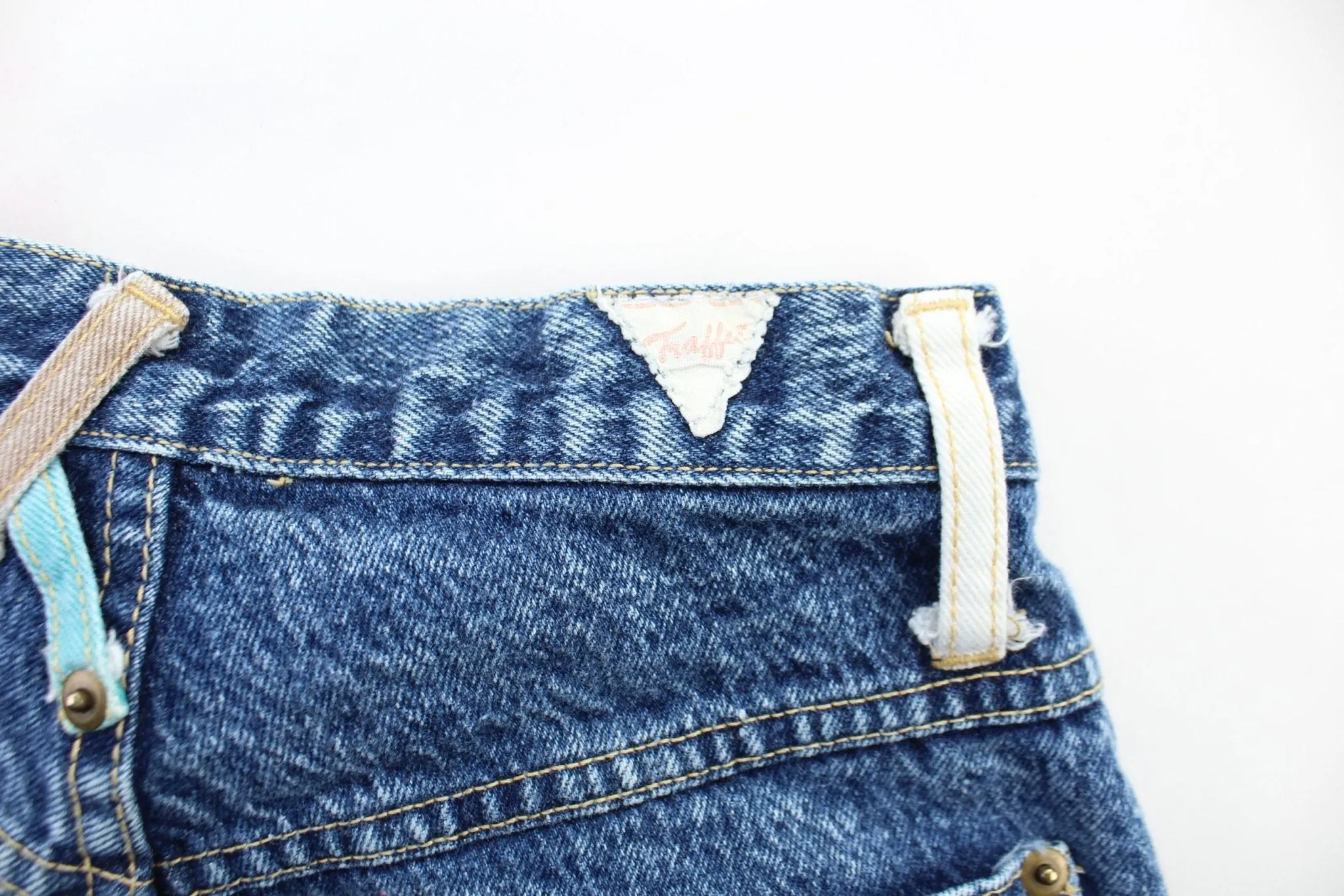 Women's Traffic Patchwork Denim Jeans