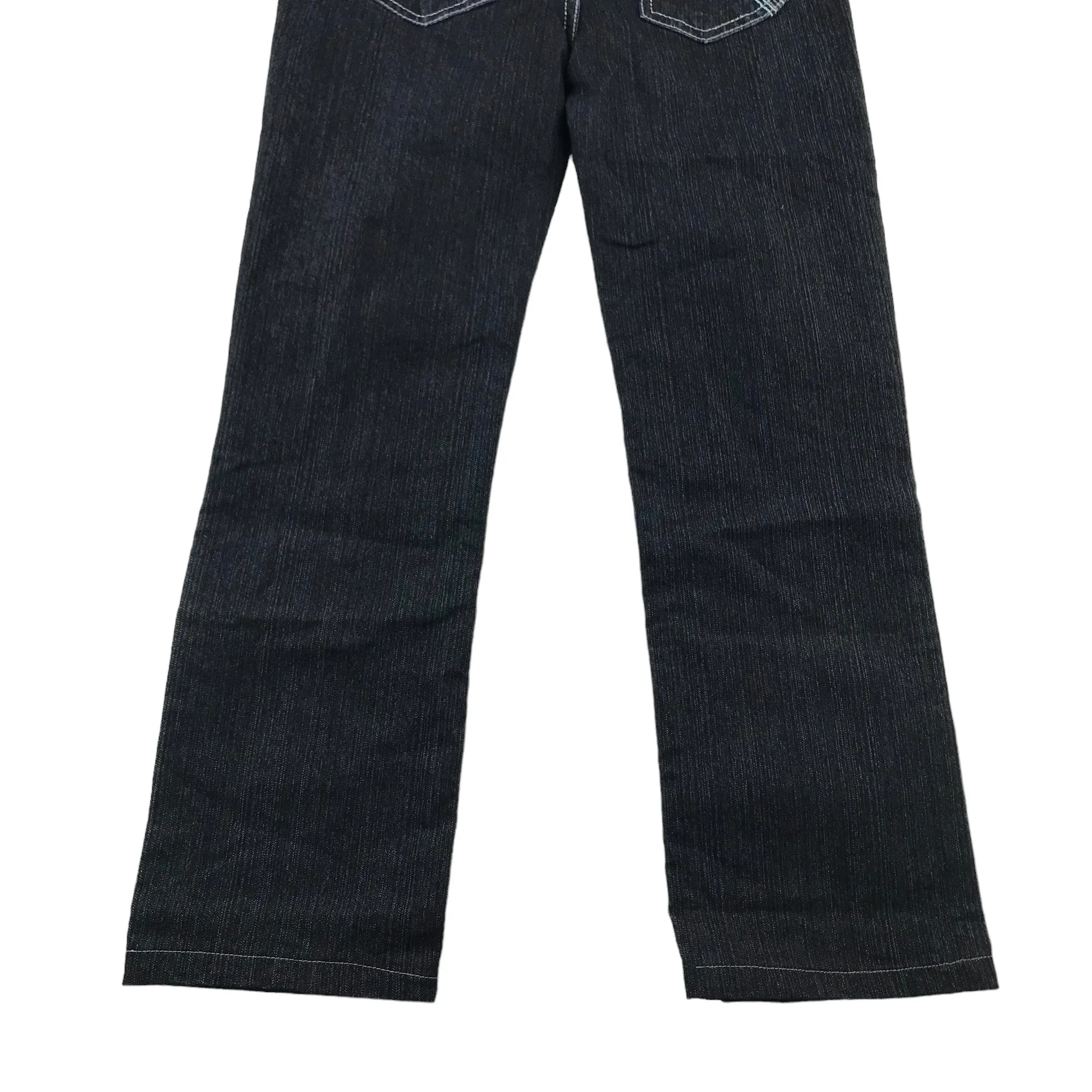 YD jeans 12-13 years dark charcoal straight leg low waist gem detailing